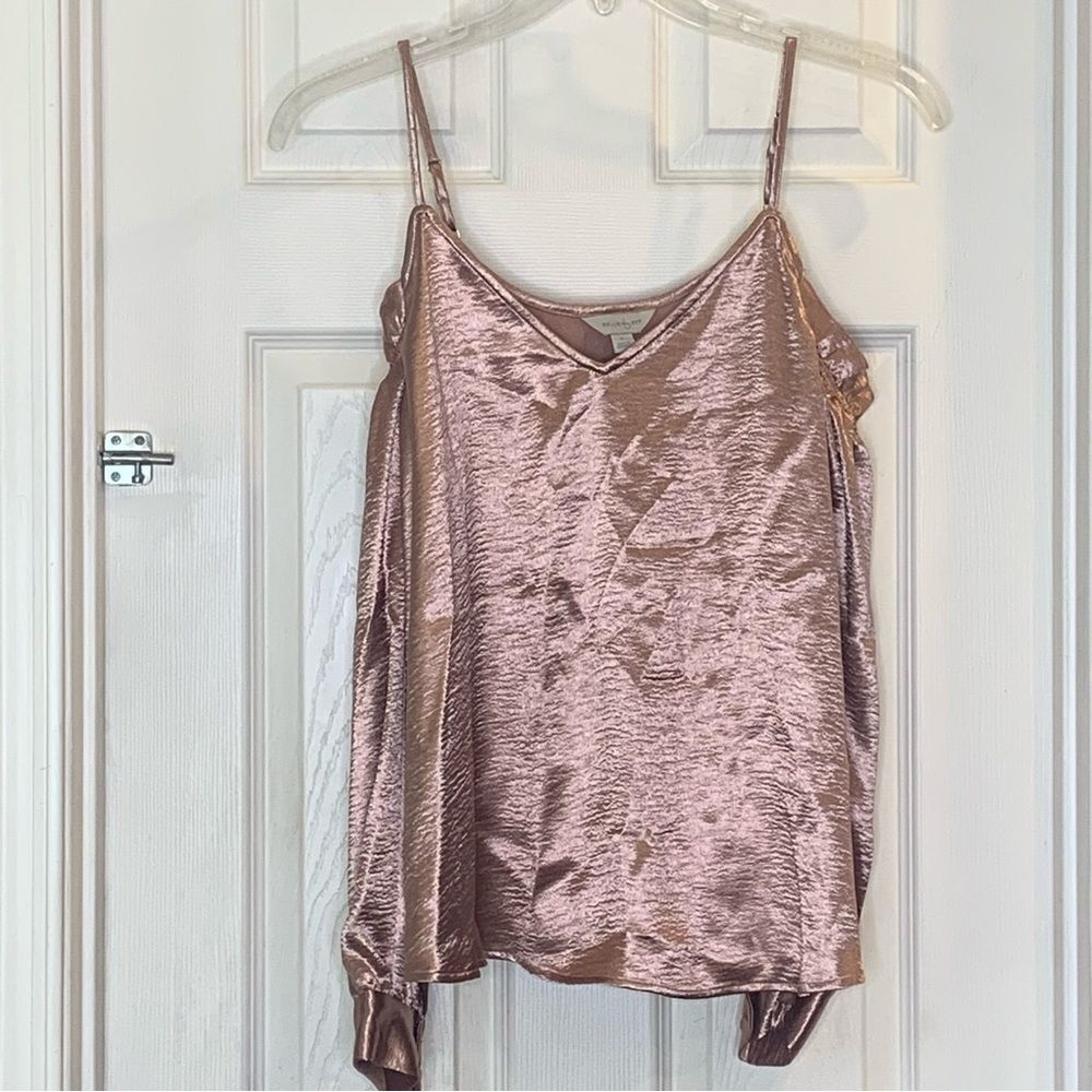 Belle Sky Cold Shoulder Top in Bean Paste Size Large